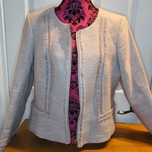 Pink/Rose Karl Lagerfield Tweed Jacket size 14